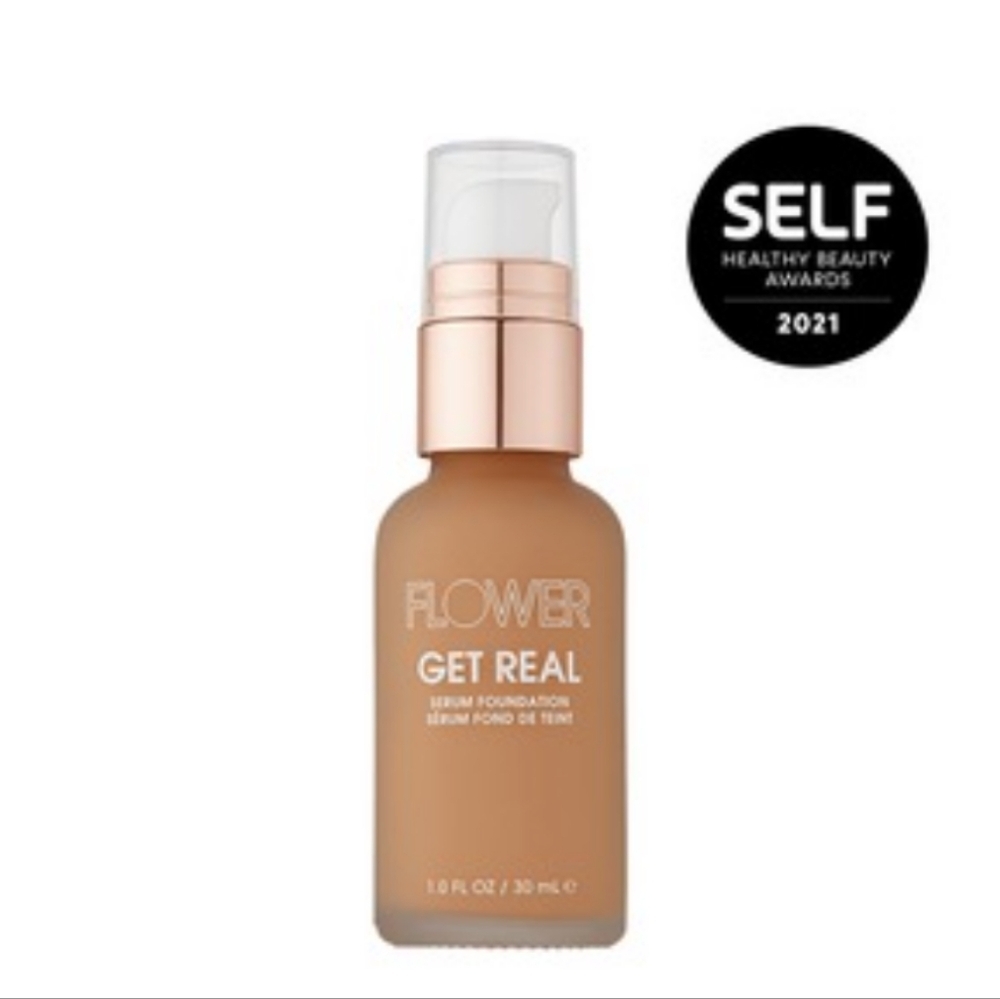 FLOWER Beauty Get Real Serum Foundation, Hazelnut M4.5